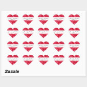 Rote Rosen Bride Groom Wedding Sticker V007 (Blatt)