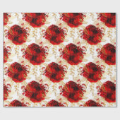 Rote Rosen Bunch Sparky Wählen Sie eine andere Wah Geschenkpapier (Flach)