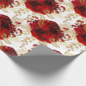 Rote Rosen Bunch Sparky Wählen Sie eine andere Wah Geschenkpapier (Ecke)