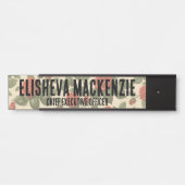 Rote Rosen Bürotür Zeichen für das Zeichen Name Pl Türschild (Vorderseite )