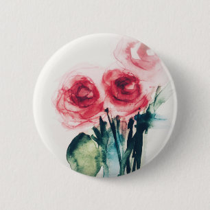 Rote Rosen Button