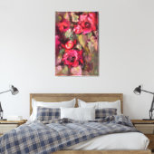 Rote Rosen Canvas Print Leinwanddruck (Insitu (Schlafzimmer))
