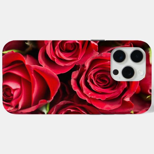 Rote Rosen Case-Mate iPhone Hülle (Rückseite (Horizontal))