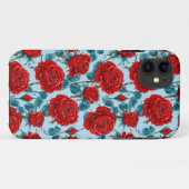 Rote Rosen Case-Mate iPhone Hülle (Rückseite (Horizontal))