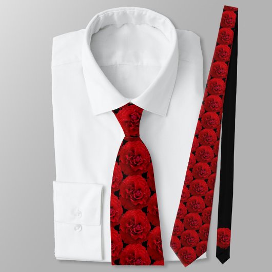 Rote Rosen Classic Floral Black Krawatte