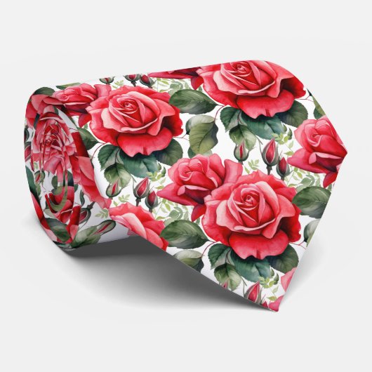 Rote Rosen Classic Formal Neck Tie Krawatte (Gerollt)