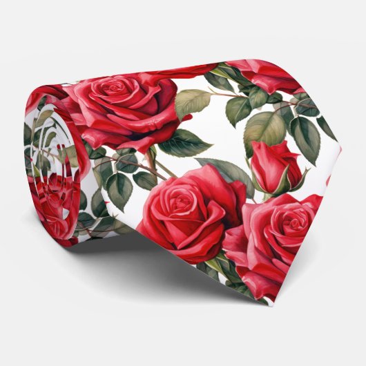 Rote Rosen Classic Formal Neck Tie Krawatte (Gerollt)