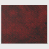 Rote Rosen Damask Goth Wrapping Paper Geschenkpapier (Flach)