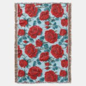 Rote Rosen Decke (Vorderseite Vertikal)