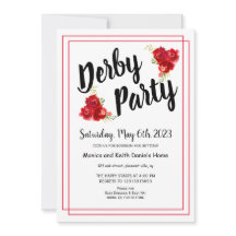 Rote Rosen Derby Party Einladung