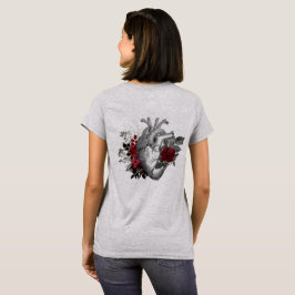 Rote Rosen des Blutes mit Vintagem T - Shirt
