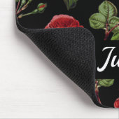 rote Rosen des Individuellen Namens Mousepad (Ecke)