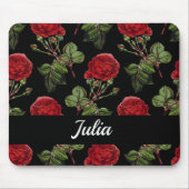 rote Rosen des Individuellen Namens Mousepad (Vorne)