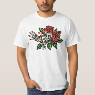 Rote Rosen, die sich selbst versorgen, T - Shirt