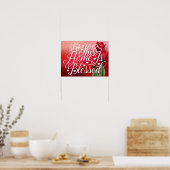 Rote Rosen - Diese Zuhause ist gesegnet Poster (Küche)