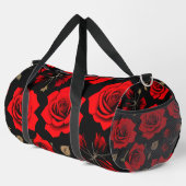 Rote Rosen Duffle Bag (Rechte Ecke)