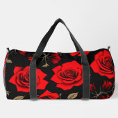 Rote Rosen Duffle Bag (Rückseite)