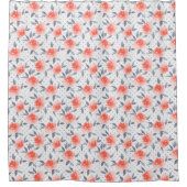 Rote Rosen Duschvorhang (Vorderseite)