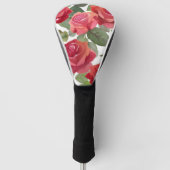 Rote Rosen | Elegante Rose Wasser Golf Headcover (Vorderseite)