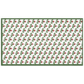 Rote Rosen Elegantes Design Tischdecke (Vorderseite (Horizontal))