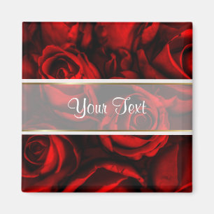 Rote Rosen Eleganz Magnet