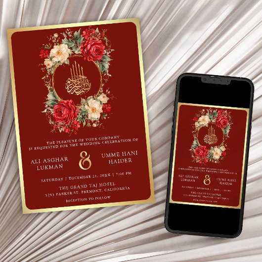 Rote Rosen Elfenbeinküste Blume Maroon-Goldmedaill Einladung