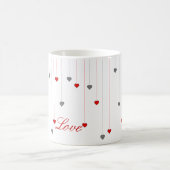 Rote Rosen ... Englische Tee-Tasse Kaffeetasse (Mittel)