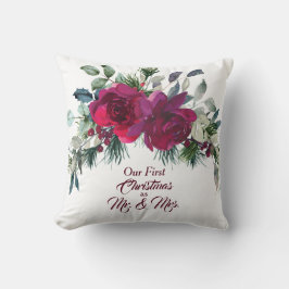 Rote Rosen Erste Weihnachtsvorlage Kissen