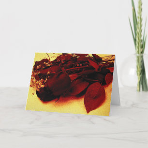 Rote Rosen Feiertagskarte