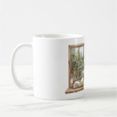 Rote Rosen Fenster Kaffeetasse (Links)