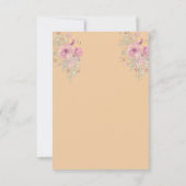 Rote Rosen Flache Dankeskarten Dankeskarte (Rückseite)