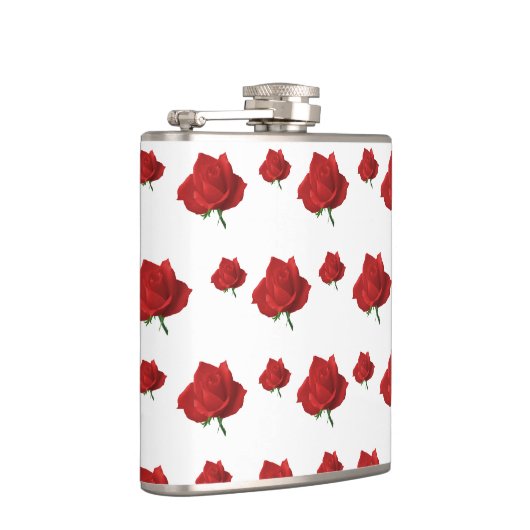 Rote Rosen Flachmann (Rechts)