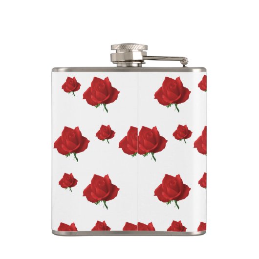 Rote Rosen Flachmann (Rückseite)