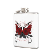 Rote Rosen Flachmann (Links)