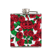 Rote Rosen Flachmann (Rückseite)