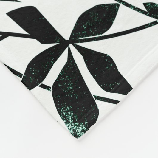 Rote Rosen. Fleecedecke (Ecke)