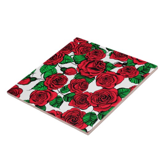 Rote Rosen Fliese (Seite)