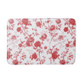 Rote Rosen Floral  Badematte (Vorderseite)