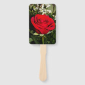 Rote Rosen Floral Bouquet Blume Naturfotografie Fächer (Vorderseite)