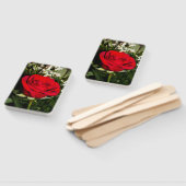 Rote Rosen Floral Bouquet Blume Naturfotografie Fächer (Non-assembled)