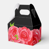 Rote Rosen Floral Derby Gable Style Geschenkschachtel (Rückseite)
