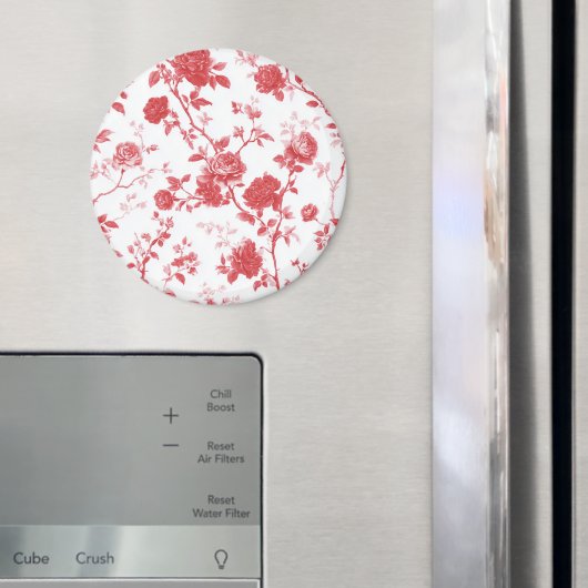 Rote Rosen Floral Magnet (In Situ (Kühlschrank))