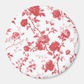 Rote Rosen Floral Magnet (Vorne)