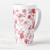 Rote Rosen Floral Milchtasse (Rechte Ecke)