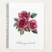 Rote Rosen Floral Planer (Vorderseite)