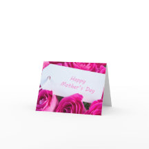 Rote Rosen florale Happy Mother Day Card