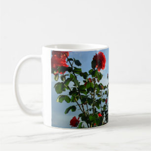 Rote Rosen Foto Name Gruß zum Geburtstag Kaffeetasse