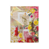 Rote Rosen für Enten und Hölzerne Beförderung Gold Notizblock (Rotiert)