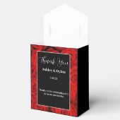 Rote Rosen für Gastgeschenk Geschenkschachtel (Geöffnet)
