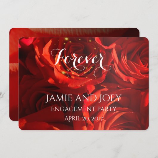 Rote Rosen für immer Einladung (Vorne/Hinten)